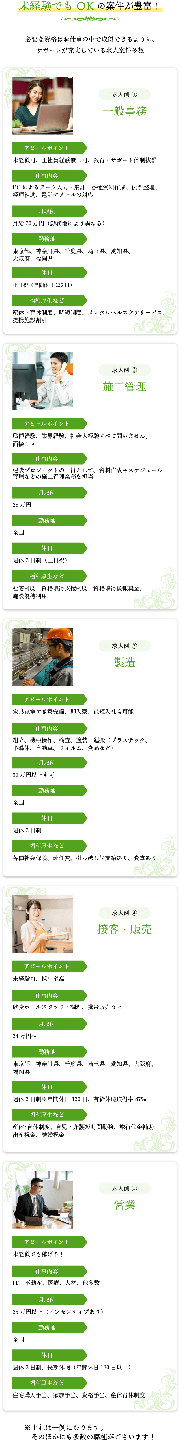 未経験でもOKの案件が豊富!